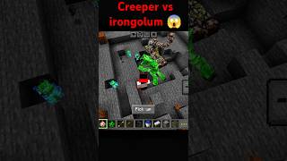mutant creeper vs mutant irongolum 😱 #minecraft #mutant mod #arjungamerz #shot #youtubeshorts