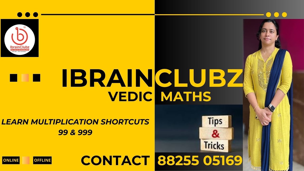 VEDIC MATHS TRICKS FOR 99 & 999 MULTIPLICATION (IBC VEDIC MATHS)