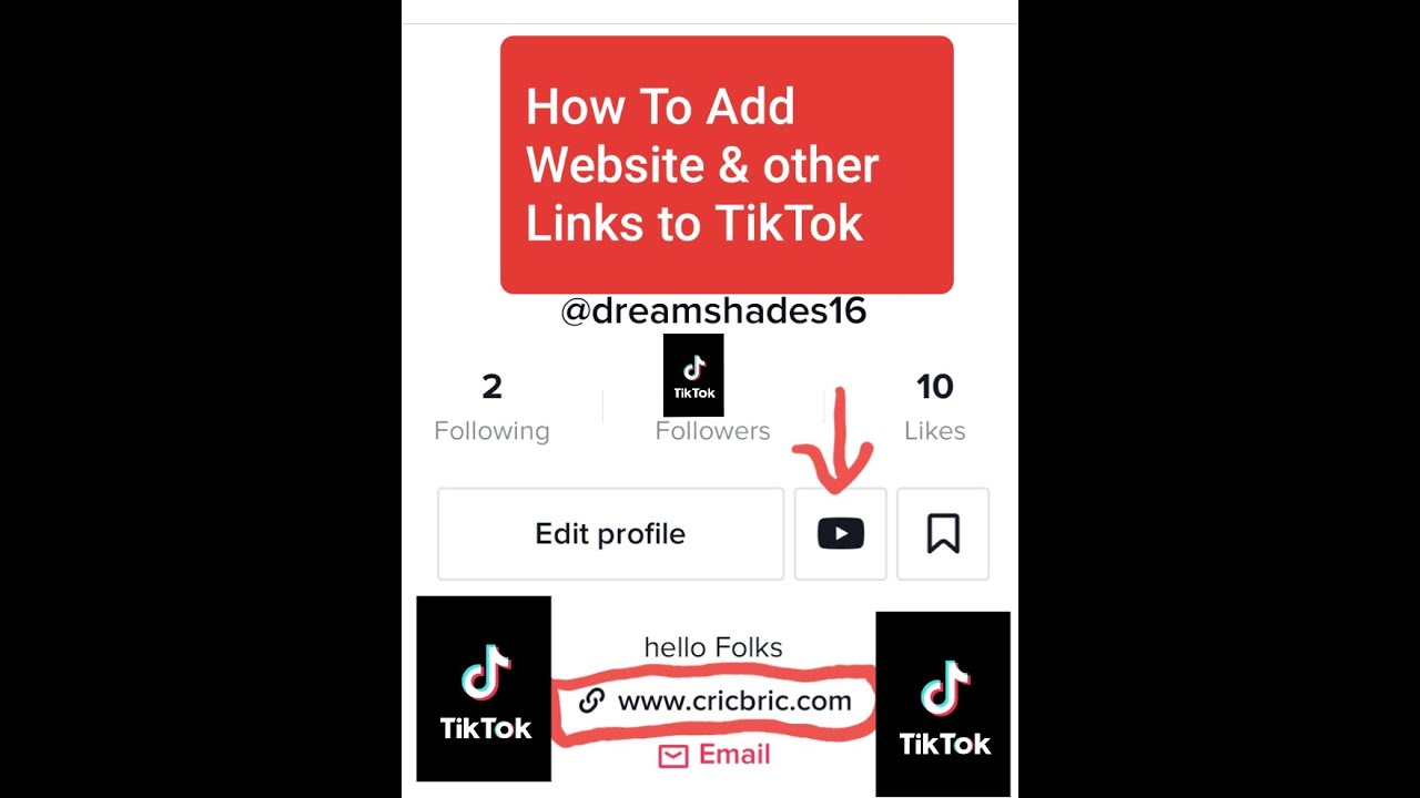 How to Add links in TikTok Bio Profiles 