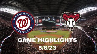 Arizona Diamondbacks vs Washington Nationals Highlights 5/6/23