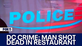 Police ID man shot, killed inside DC restaurant; suspect charged in nightclub shooting