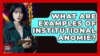Celebrity What Are Examples Of Institutional Anomie? - True Crime Lovers Net Worth