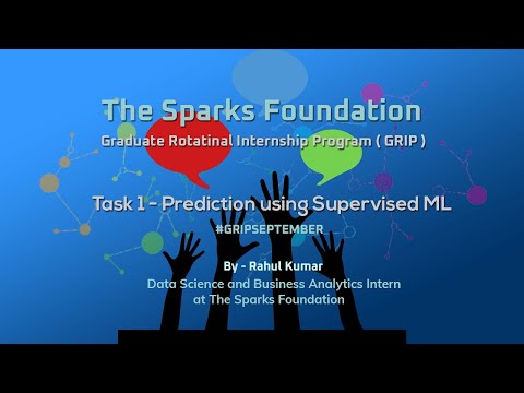 TASK 1 | PREDICTION USING SUPERVISED ML | GRIP SEP21 | THE SPARKS FOUNDATION |