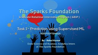 TASK 1 | PREDICTION USING SUPERVISED ML | GRIP SEP21 | THE SPARKS FOUNDATION |