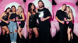 Messi and Antonella shine alongside Luis Suarez and Sofia Balbi at Bresh party