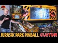 I think this looks stunning | A bespoke Stern Jurassic Park Pinball Machine with custom airbrushing