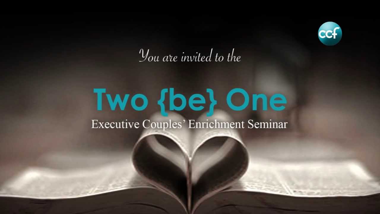 2 BE 1 Marriage Enrichment Seminar YouTube