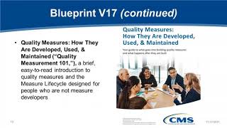 CMS Measure Management System (MMS) Blueprint Version 17.0 Update