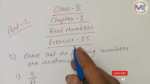R D Sharma class-10 Ex - 1.5 ( Chapter-1) Part-2  Real Numbers 2022-23 from 2(i) to 7