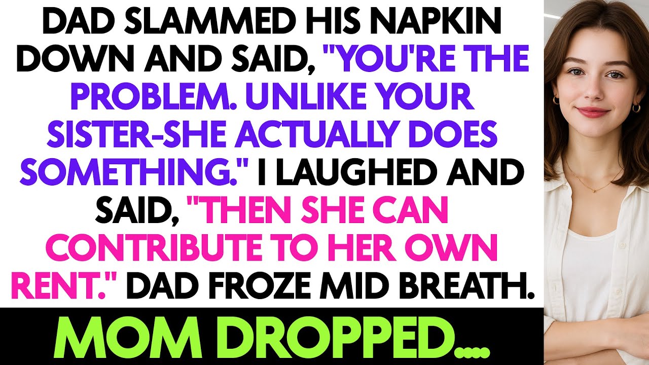 Dad Slammed His Napkin Down And Said, 