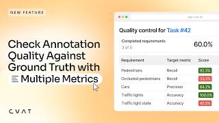 [✨FEATURE HIGHLIGHT✨] Check Annotation Quality with Multiple Requirements in CVAT