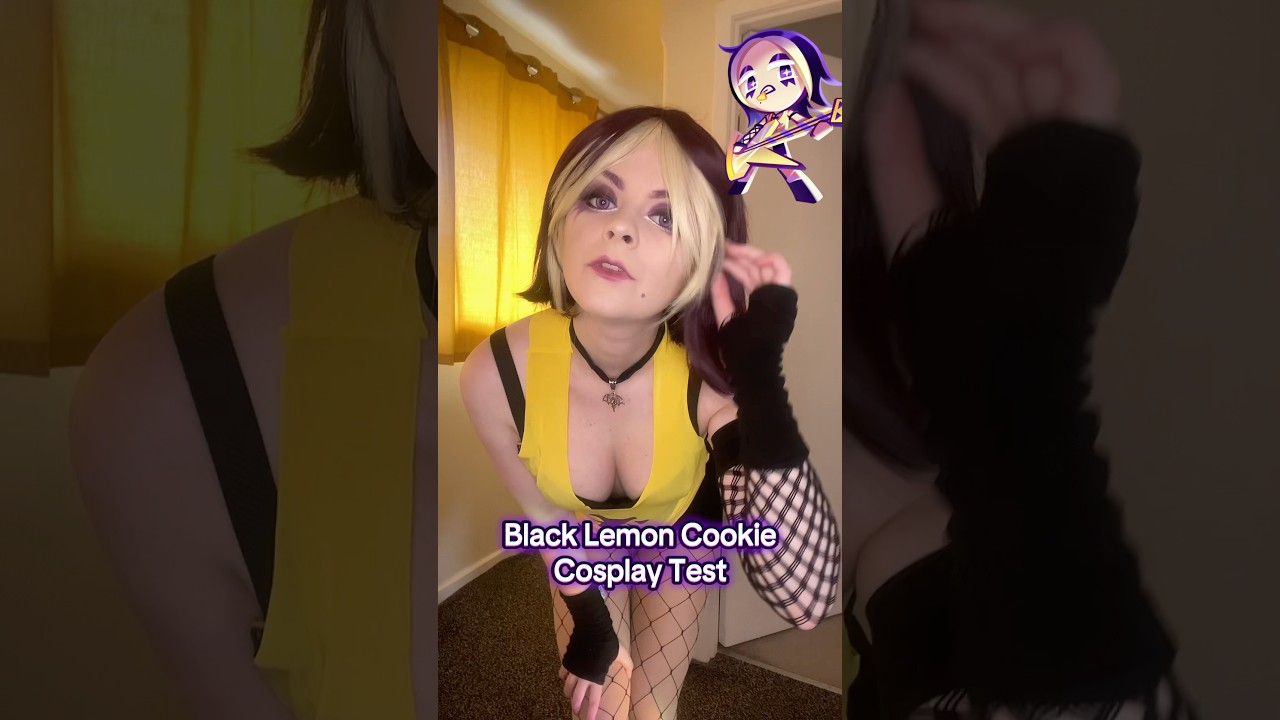 Black Lemonade Cookie cosplay!! 🍋🖤 #cookierunkingdom #blacklemonadecookie #cookieruncosplay #crk
