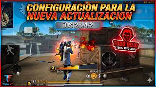  SENSIBILIDAD Y CONFIGURACION ACTUALIZADA 😨🔥 iPHONE Free Fire 7 plus/8/11/13/14/15/16/17 pro Max