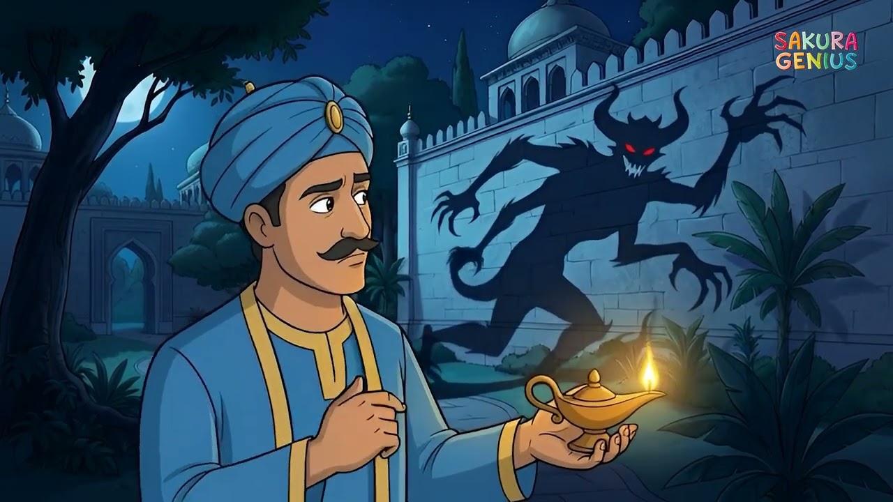 Akbar & Birbal Story | The Mysterious Shadow | Clever Mystery Tale in English