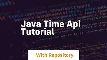 java time api tutorial