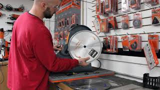 Changing blade on Slugger by FEIN 14" Metal Chop Saw