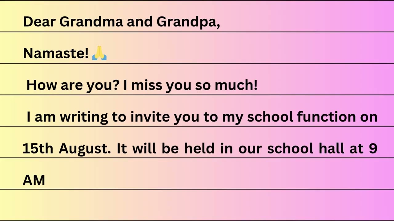 LETTER TO GRANPARENTS | Rudra Invites You! A Tricolor Celebration Letter Just for You!