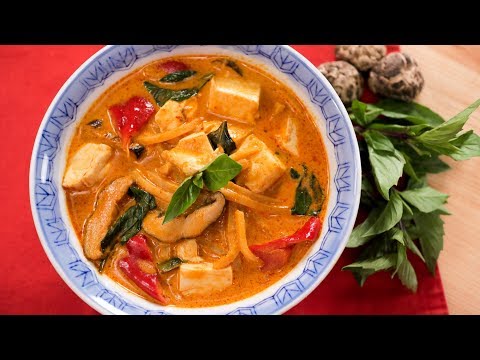 Vegan Thai Red Curry Recipe แกงเผ็ดมังสวิรัติ | Thai Recipes