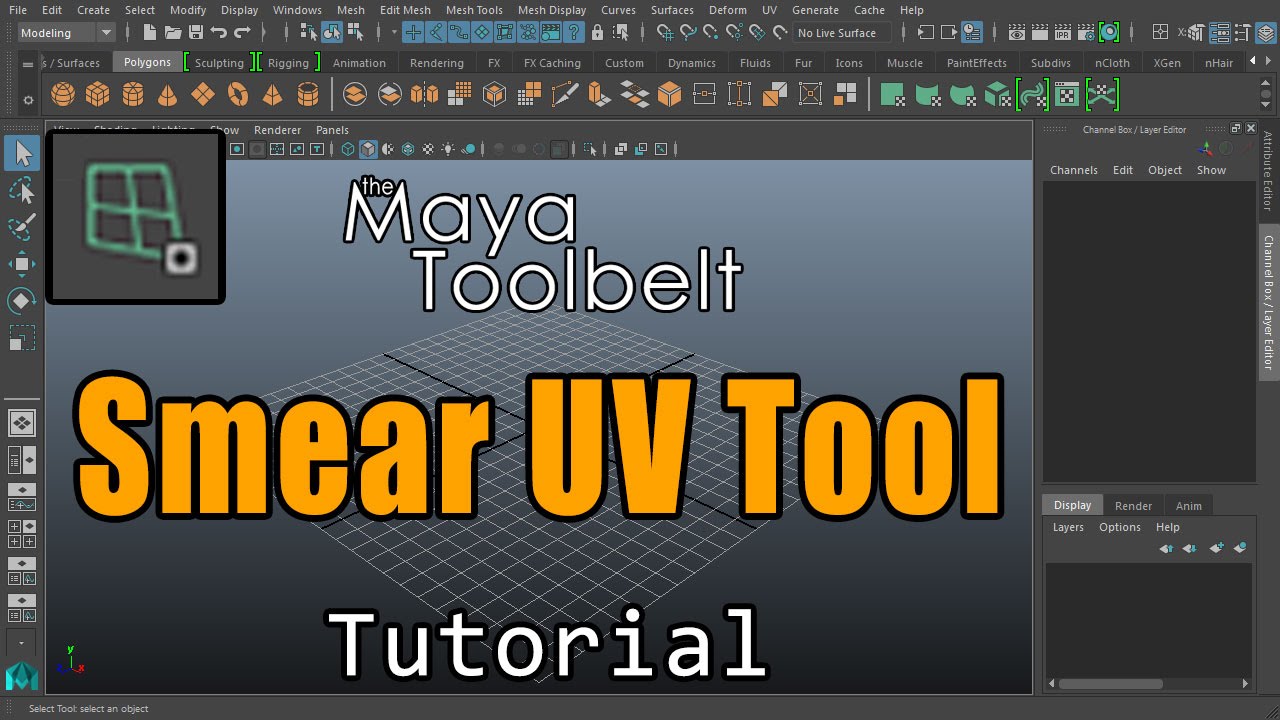 The Maya Toolbelt - Smear UV Tool - YouTube