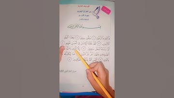 #اسلامية الصف الثالث الابتدائي #سورة_التين مع المعاني صفحه 19#اكسبلور #متابعه_ولايك