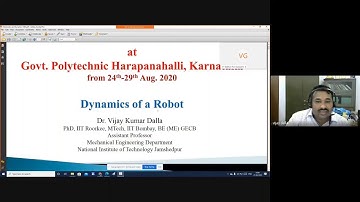 Robotics FDP Session-12 by Dr Vijay Kumar Dalla