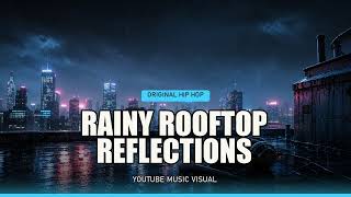 Rainy rooftop reflections