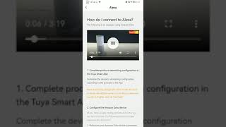 Tutorial video on how to connect tuya or smart life app with Alexa.