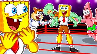 SpongeBob & Patrick VS Squidward & Sandy In WWE...