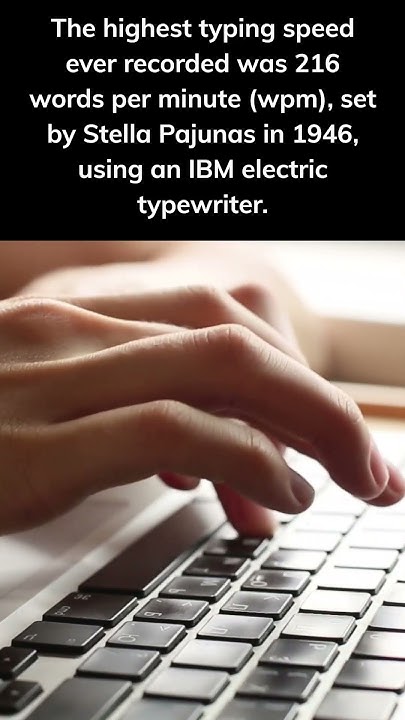 Who Is The Fastest Typist Ever Recorded What is the fastest typing speed ever recorded? - YouTube
