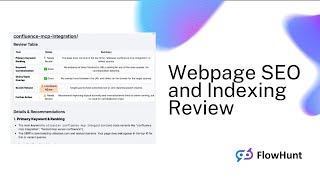 🚀 How to Make a Webpage SEO and Indexing Review Flow!