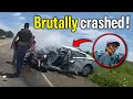 Handcuffed Suspect Steals Cop Car — Ends in Fiery Crash After High Speed Chase!