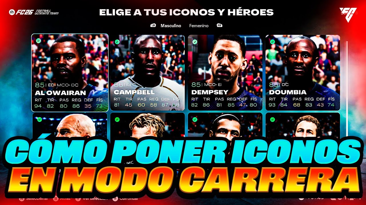 Cómo Poner ICONOS en Modo Carrera EA FC 26