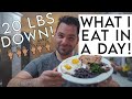 WHAT I EAT IN A DAY TO LOSE WEIGHT! 🙌🏽 *20 POUNDS DOWN!!!