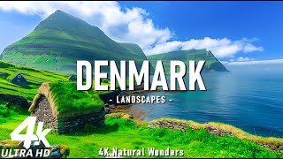 Denmark 4K Drone Nature Film  Calming Piano Music  Natural Landscape