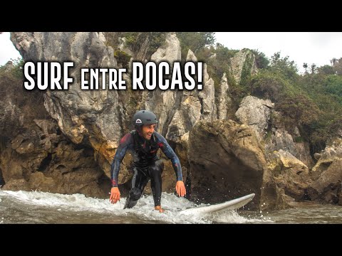 SURF en la ÚNICA PLAYA que NO DA AL MAR!!! (Cap 2 - ASTURIAS)