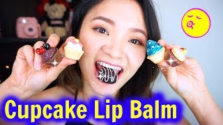 Thử Bánh Cupcake Son Môi | Trying Cupcake Lip Balm ♡ BeeSweetiee