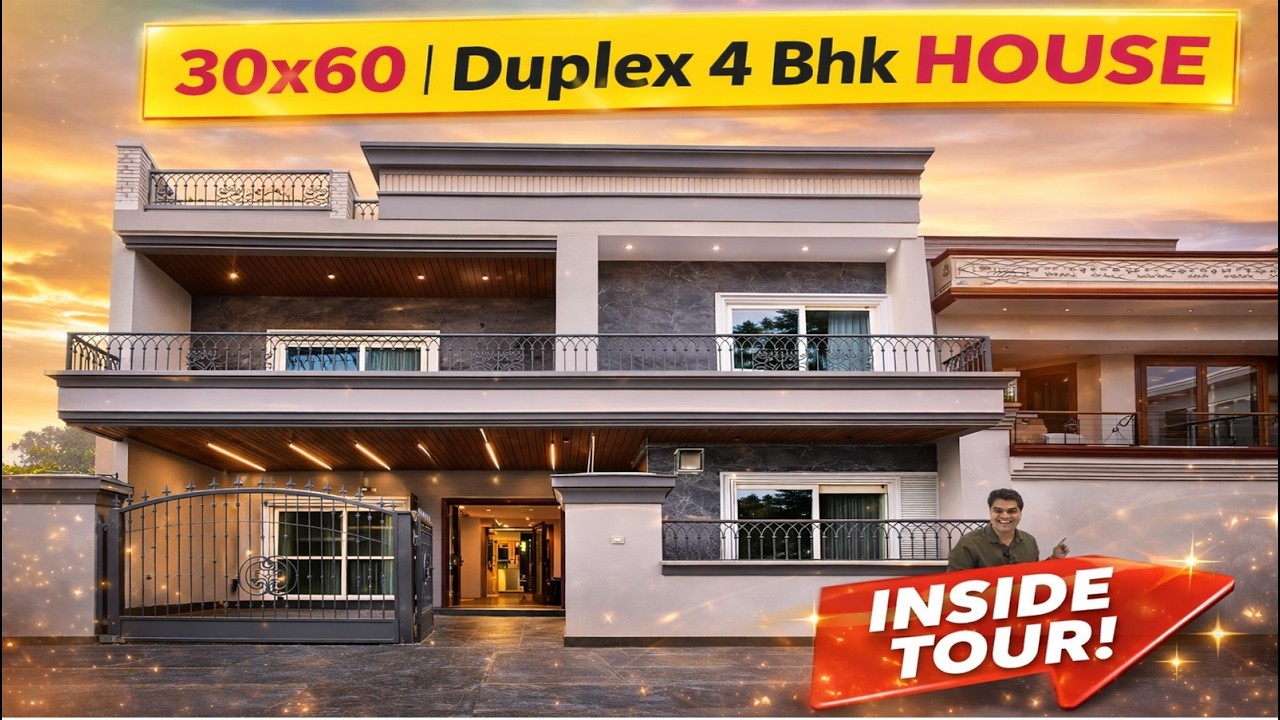 30x60 House Plan with Car Parking | Simple 200 Gaj House Design | Best ...
