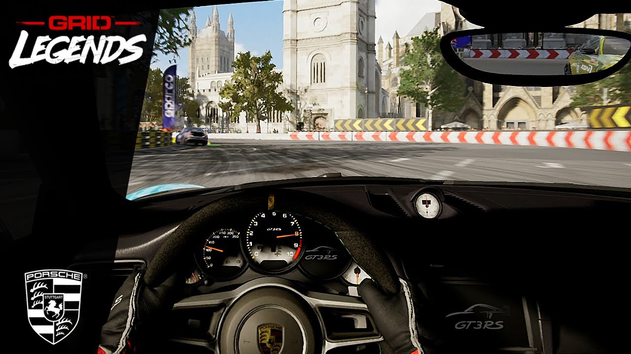 Grid Legends - Porsche 911 GT3 RS 991.1 | Cockpit View | London, Westminster Loop | No HUD