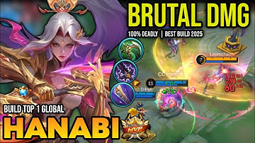 HANABI BEST BUILD 2025 | BUILD TOP 1 GLOBAL HANABI GAMEPLAY | MOBILE LEGENDS✓