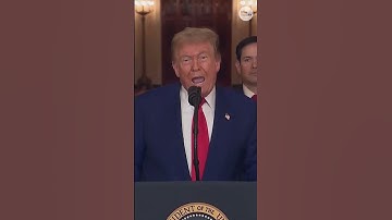 Thumbnail of Trump addresses nation after US bombs nuclear sites in Iran #Shorts