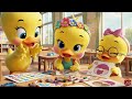 English | Duck Family Birthday Celebration at School
