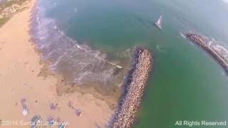 Drone's Aerial View of the Crow's Nest Beach Party Featuring Ribsy's Nickel