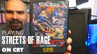 Streets of Rage for Sega Genesis on a CRT (Memory Lane)