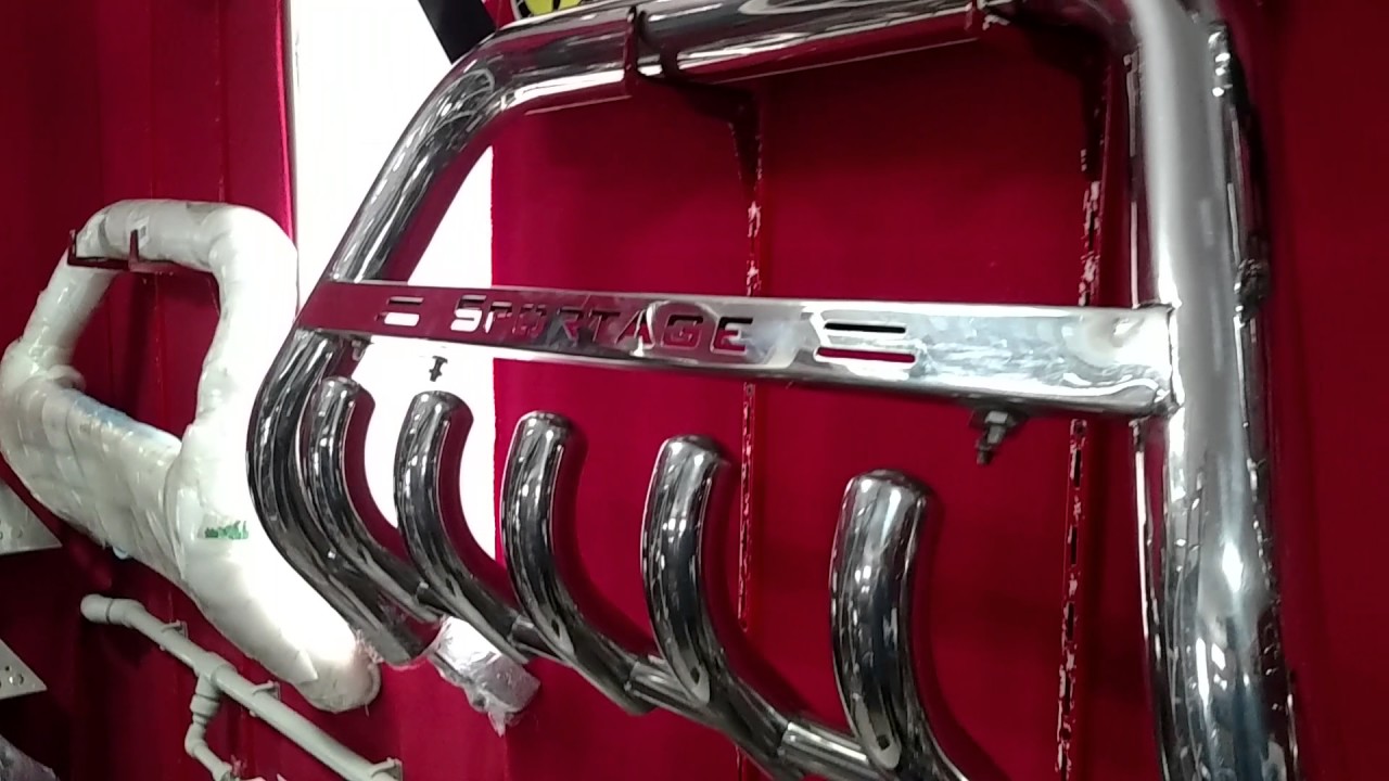 Распродажа! кенгурятник Спортаж, KIA Sportage grille guard YouTube