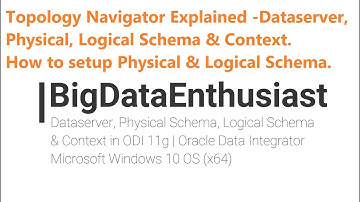 Configure Dataserver, Physical Schema, Logical Schema & Context | ODI 11g