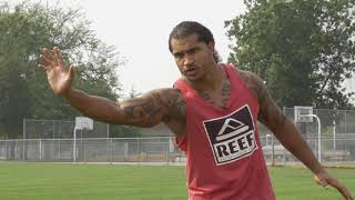 How to do a long arm pass rush move