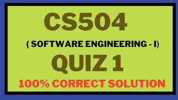 Cs504 Quiz 1 Solution || Fall 2023