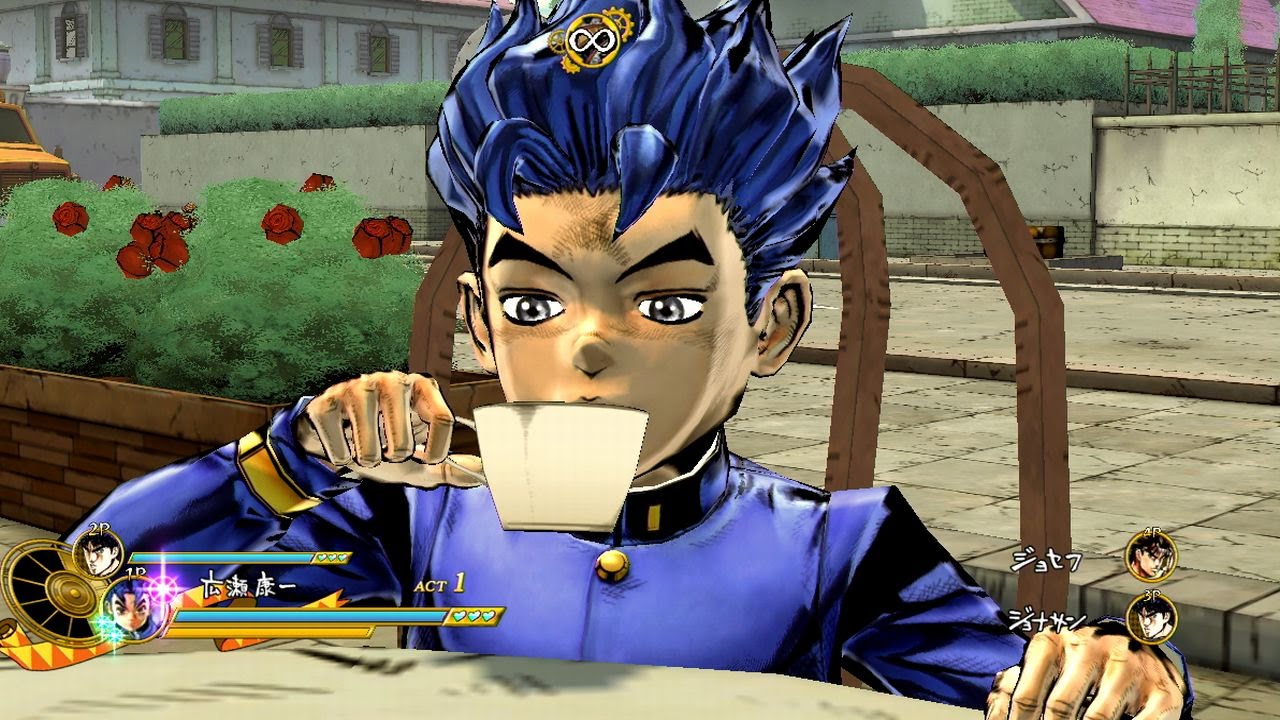 Jojo Les Deux Magots Drink Scene For All Characters Jojo S Bizarre Adventure Youtube