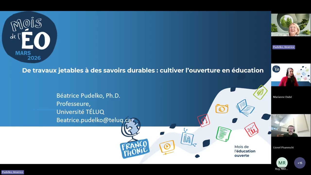 De travaux jetables à savoirs durables : cultiver l’ouverture en éducation