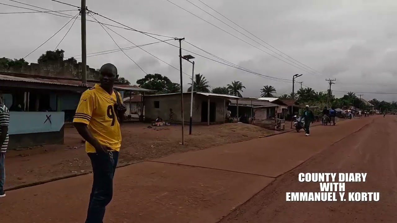 DRIVE THROUGH FOYA CITY/TOWN LOFA COUNTY LIBERIA WEST AFRICA